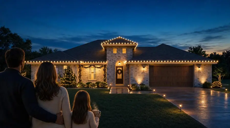 Holiday lights and decorations design