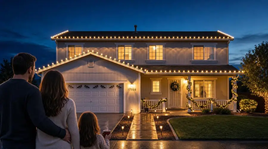 Holiday lights and decorations design