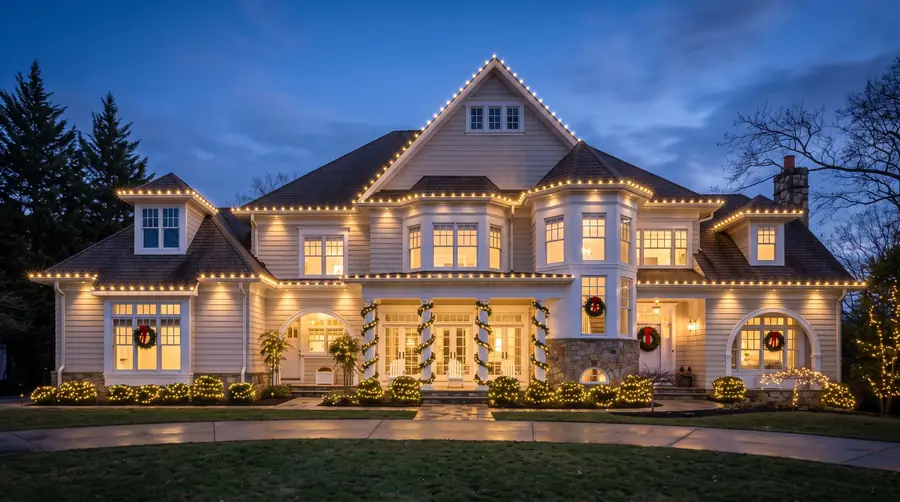 Holiday lights and decorations design