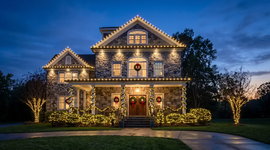 Holiday lights and decorations design