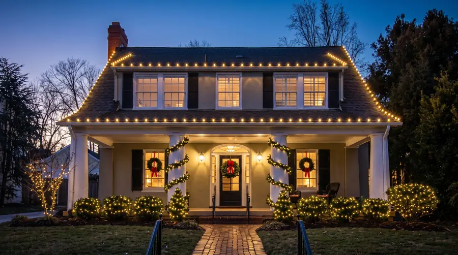Holiday lights and decorations design
